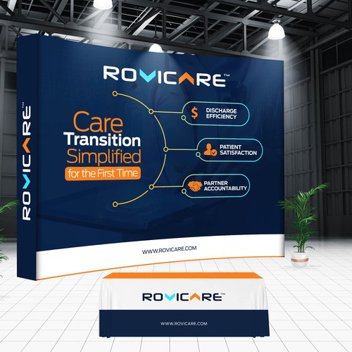 Medical Software Trade show Booth Backdrop that will make people STOP and STARE and want to ASK MORE Design by IDEA Logic✅✅✅✅