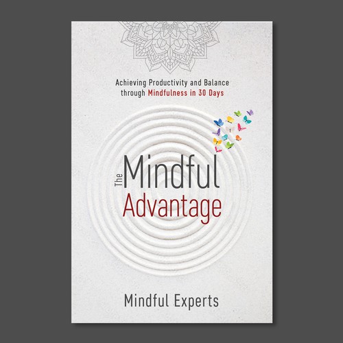 Book cover for a non-fiction self-help book about Mindfulness Design by Rashmita