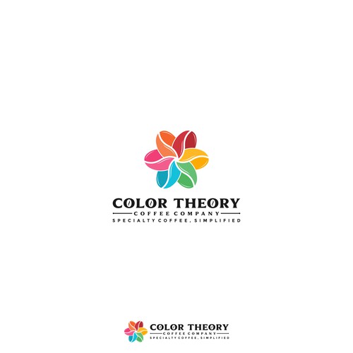 colorful logo  for a coffee company that uses colors to differentiate different coffees Design by Dendir