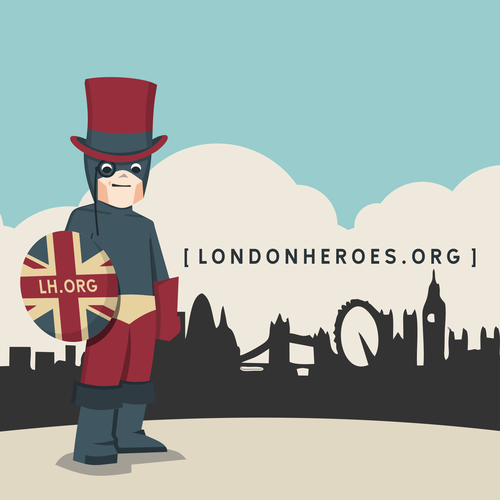 Create the character of a London hero as a logo for londonheroes.org デザイン by Mike Dicks Art