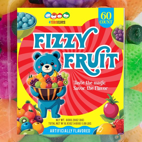 Fun, Vibrant Candy Label Design Design by GARDOUM