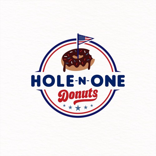 A hip logo blending donuts and golf.. But more about the donuts. For a concession trailer.  Looking for creativity. Design by Lure Studio