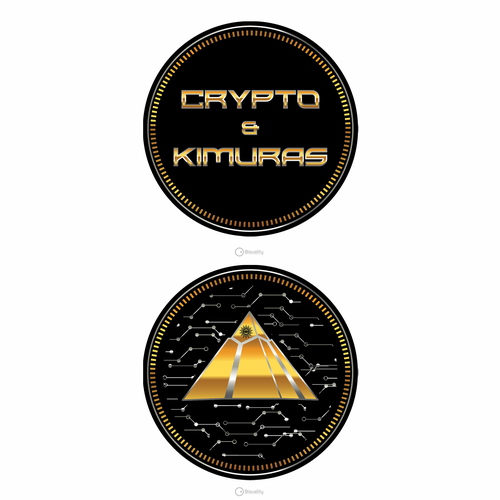 Crypto Coin + Font (2 words) Design for Martial Arts Team Design by Bisuality
