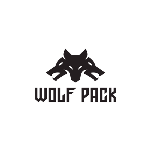 Wolf Pack logo design Design by merechesol™