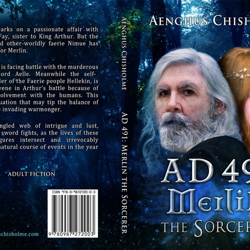 Create the next print or packaging design for Aenghus Chisholm Fiction Author Design by Grey Alice