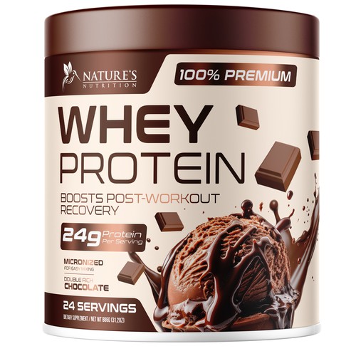 UnderTheSea™さんのTasty Whey Protein Chocolate Design Needed for Nature's Nutritionデザイン