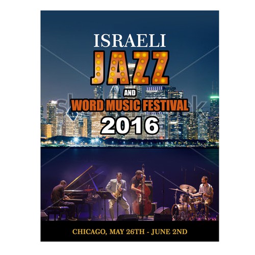 Israeli Jazz and World Music Festival Ontwerp door oedin_sarunai