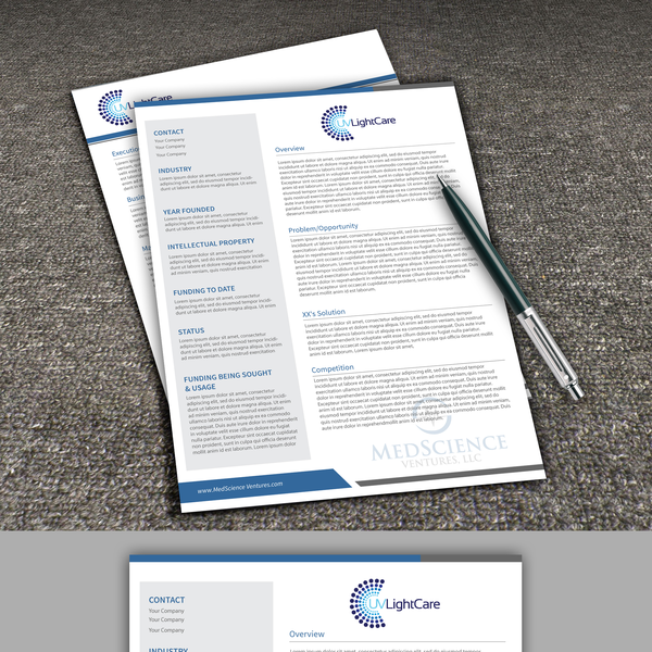 Double-Sided Word Template "Handout" Design Contest