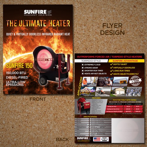 Creative Flyer for a highly unique and heavy-duty Portable Heater Design by FlipVinoya2