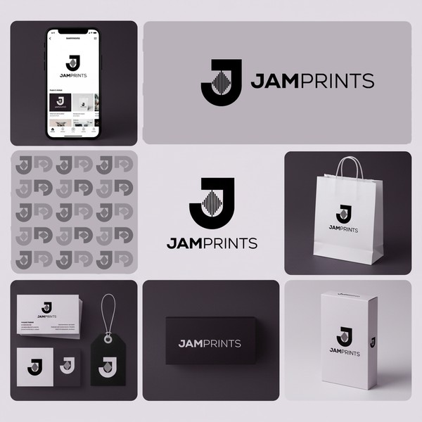 Jam prints logo branding 