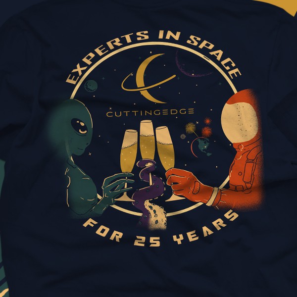 cuttingedge  25th Anniversary t shirt