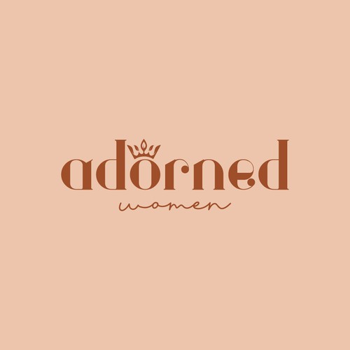 A feminine logo for a women's ministry that incorporates a crown. Design by SteffanDesign™