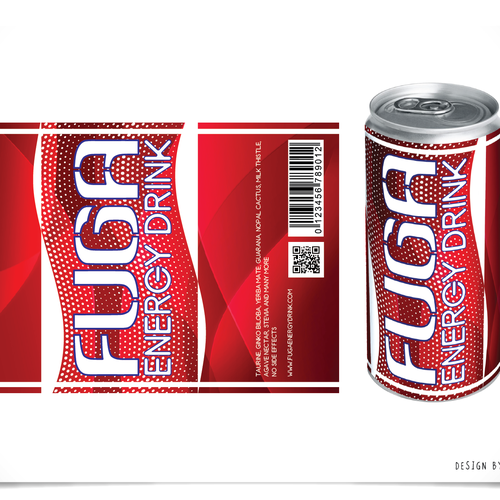 Create the next product label for Fuga Energy Drink Réalisé par CC73