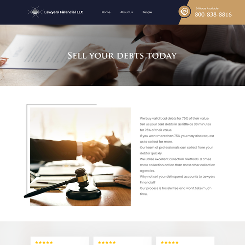 Debt Collection Website Design by Ilmash Network