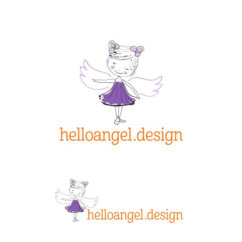 Diseño de Design fun branding pack for little girl's dress brand (logo, biz card, clothing tag, shopping bag) de nemax