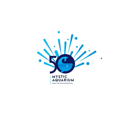 Mystic Aquarium Needs Special logo for 50th Year Anniversary Design by Passionately Curious