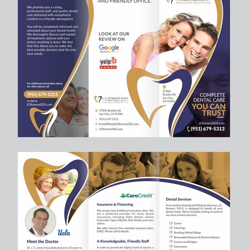 Professional looking brochure for a dental office Design by Dzine Solution