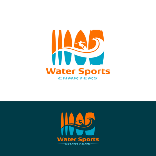 Creative Water Sport Design Design by Blue Day™