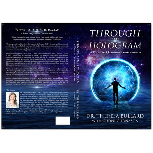 Futuristic Book Cover Design for Science & Spirituality Genre Design by bravoboy