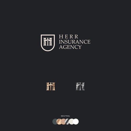 Upscale insurance agency Design by 6ᐩ