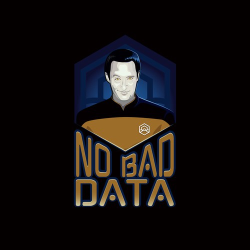 Star Trek No Bad "Data" Illustration for DataLakeHouse T-Shirt デザイン by Halvir