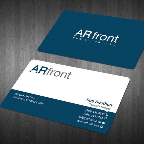 Business card design for high tech company Design by Mah_Ari