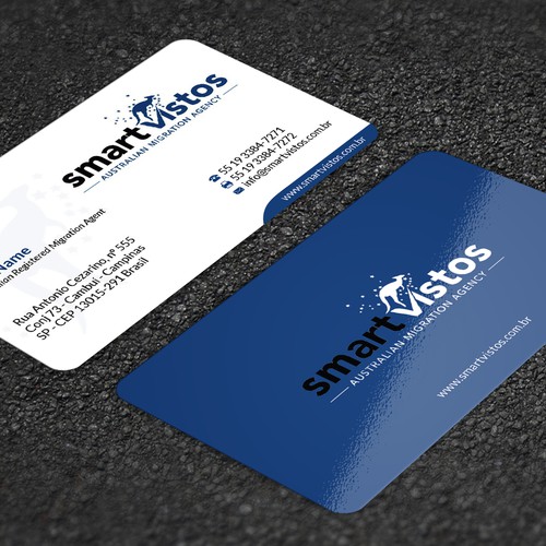 We need a great and creative business card for an Australian Migration Agency. Design by Florin Ralea