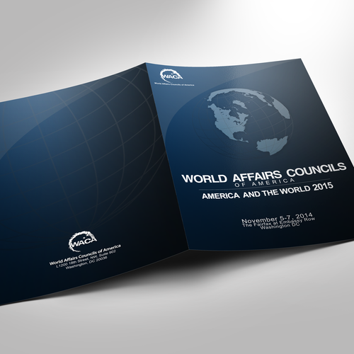 Designs | Program booklet cover for global affairs conference in ...