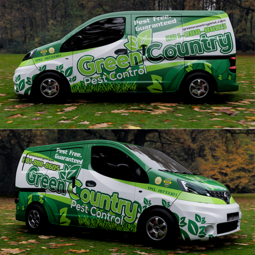 Stunning Wrap for Pest Control Van Design by TANSA ART