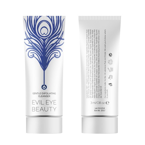 Evil Eye Beauty needs a fun & modern cosmetic tube designed. Design by bcra
