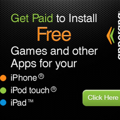 Banner Ads For A New Service That Pays Users To Install Apps Design por 101banners