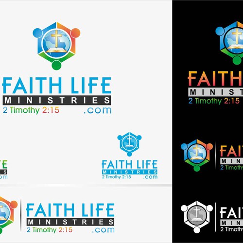 logo for Faith Life Ministries.com Diseño de T - Art