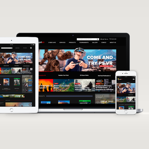 Spotnet website Design by Zeal Design