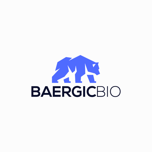 Design a biotech company logo including imagery of a bear. Design by LucianRadu