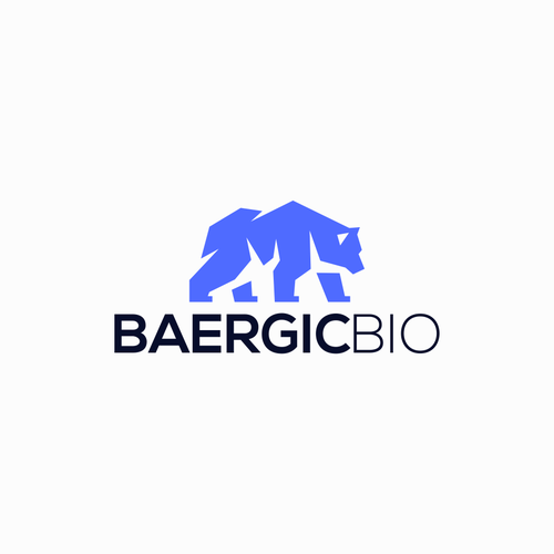 Design a biotech company logo including imagery of a bear. Design by Doris Gray