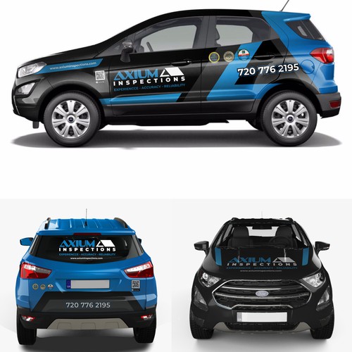 Partial Wrap For Black 2020 Ford EcoSport Design by Bogi_Graphics