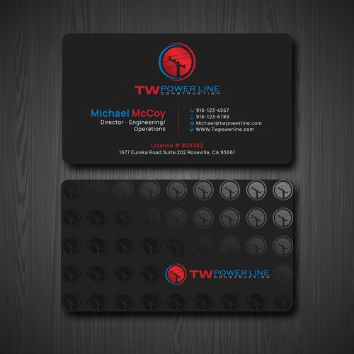 Business Card for a high voltage company Design by prosenjit_P