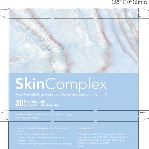 Box design for a advanced skin care supplement Design by ve_sta