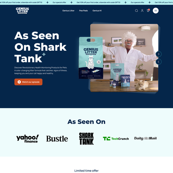 GeniusLitter Website Designing