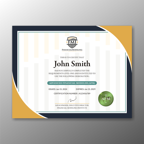 Looking for Custom Professional Certificate Design Design by nuhadesain