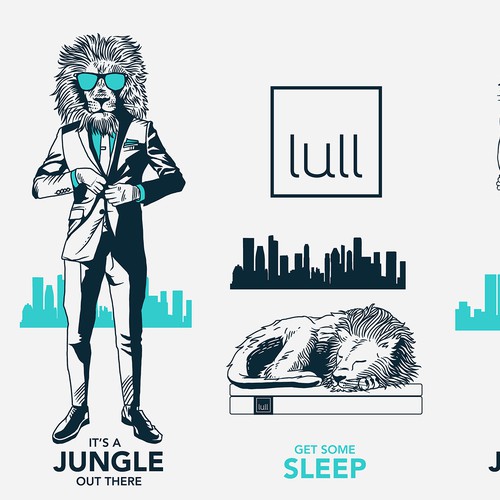 Illustrate an Awesome Urban Jungle onto Our Lull Mattress Box! Design von ANDREAS STUDIO