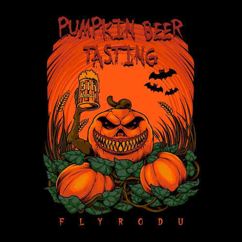 Pumpkin Beer Tasting Design by phsycartwork