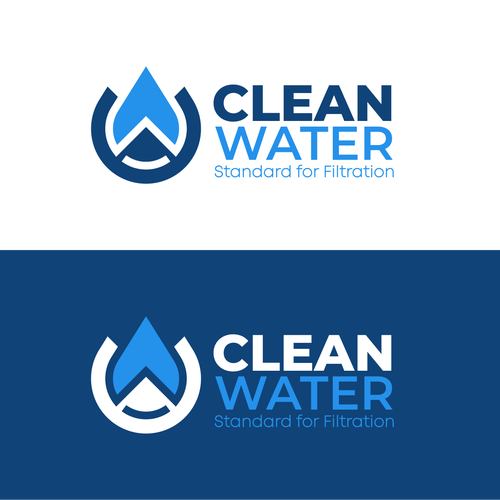 Simple Clean Logo for Water Filtration Company Design by putriyono