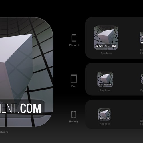 NEWSEGMENT.COM icon / logo for application Design by Spundtom