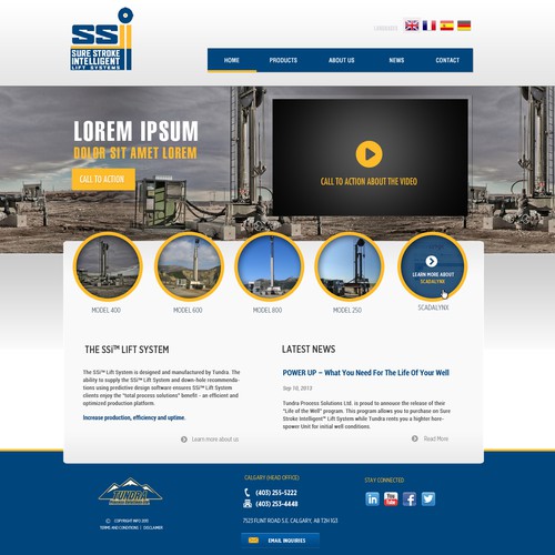 Tundra Process Solutions Ltd. needs a new website design Diseño de pixelR