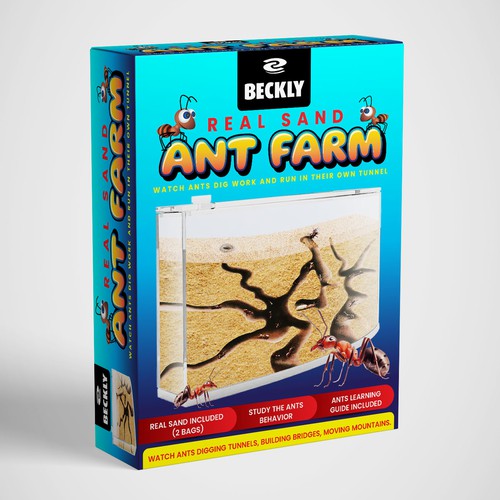 Eye Catching Ant Farm Box Design Design by • ArsyaCreativisia •