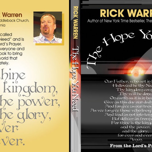Design Rick Warren's New Book Cover Diseño de Mlodock