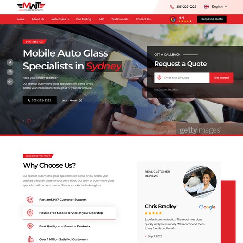 Design a clean and modern service based website home page Design by UXFirst™