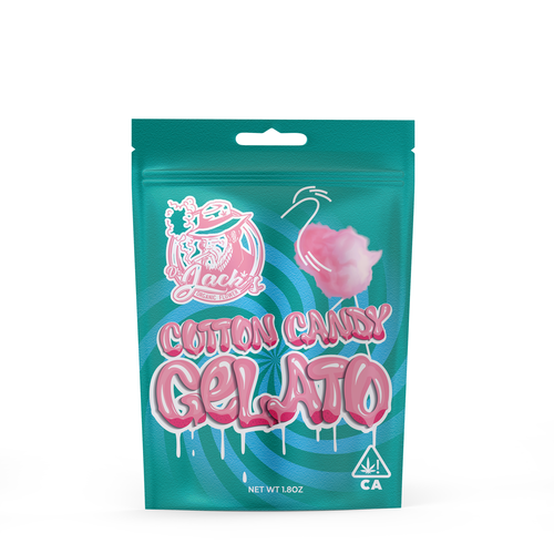 Cotton Candy gelato cannabis bag Design by 1990_design