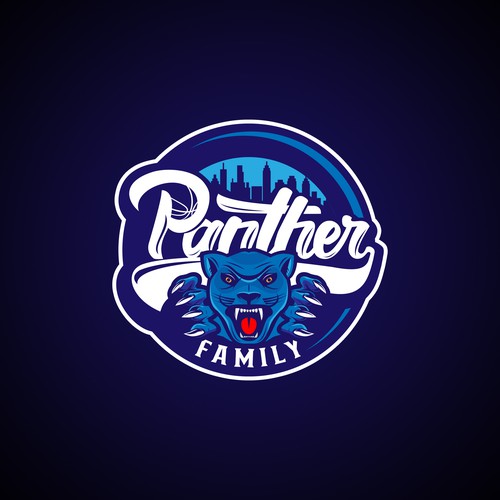 Basketball Logo for Team 'Panther Family' - Your Winning Logo Featured on Major Sports Network Design réalisé par TR photografix